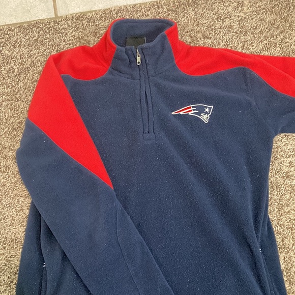 NFL Patriots youth large half zip fleece - Picture 1 of 2